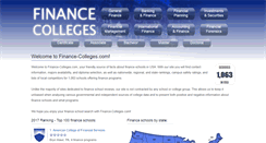 Desktop Screenshot of finance-colleges.com