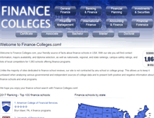 Tablet Screenshot of finance-colleges.com